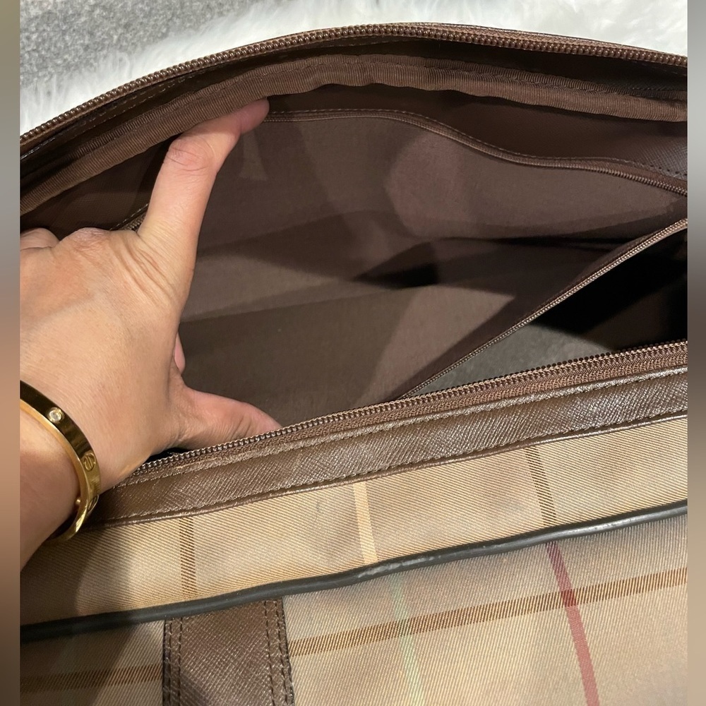 Vintage Burberrys Nova Check Travel Boston Bag - Picture 5 of 16